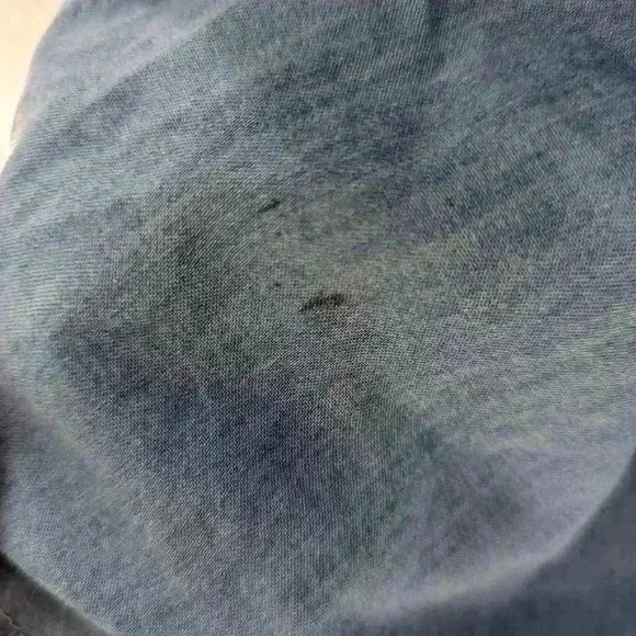 Old Navy Blue Girls Size XL (12-14) Long Sleeve Button Down Top Tunic Length - Picture 9 of 12